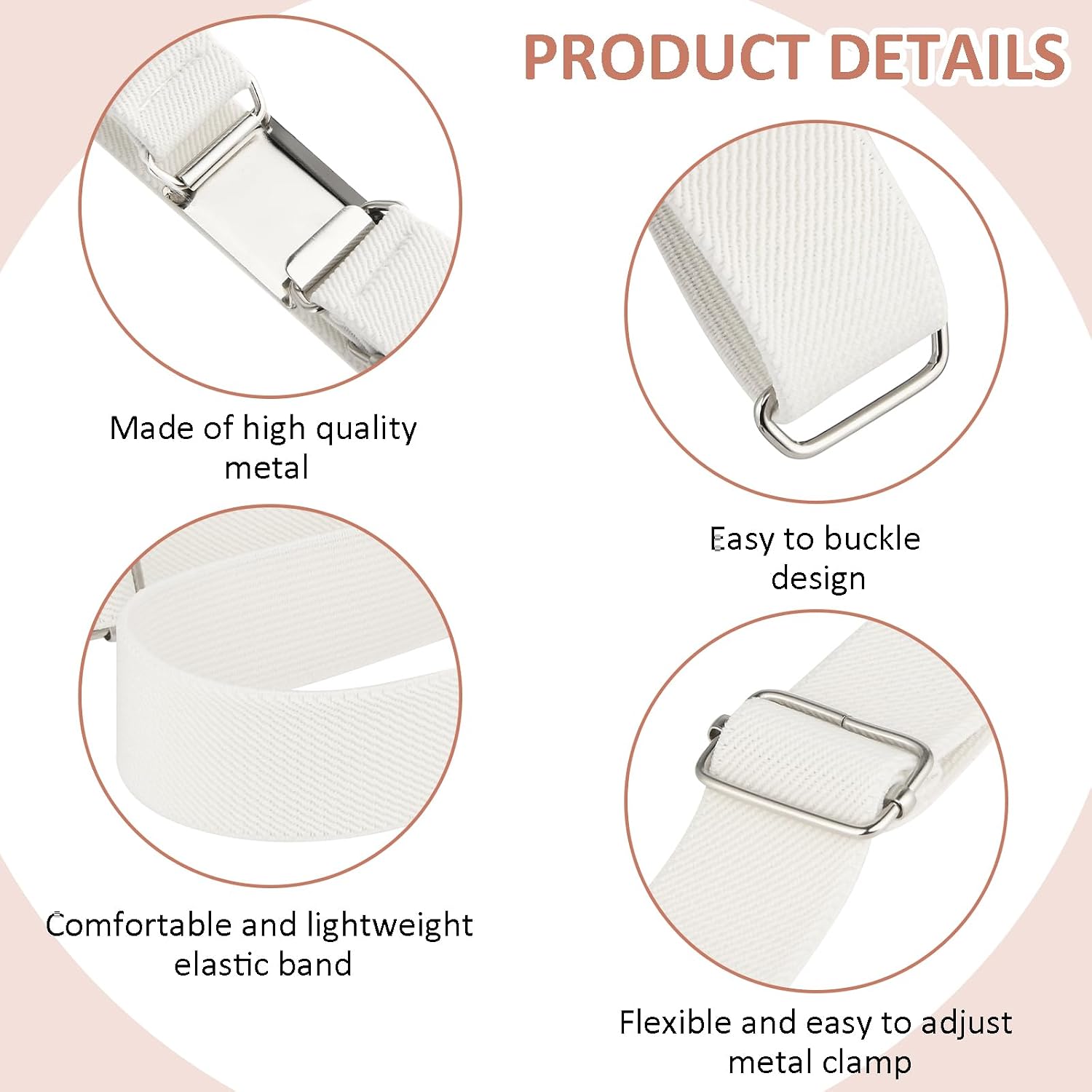 TIESOME 2PCS Kids Elastic Belt, Adjustable Stretch Belts Flat Buckle Waist Belt Boy Girl Quick Release Belt for Jeans Pants