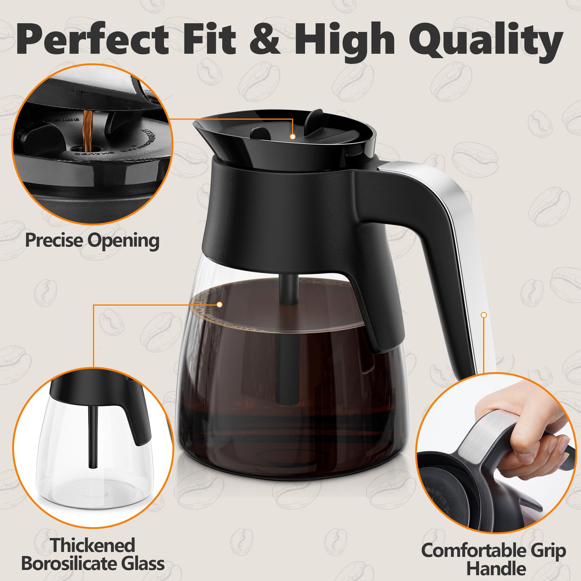 Amazon.com: 10 Cup Coffee Pot Replacement for Ninja Coffee Maker