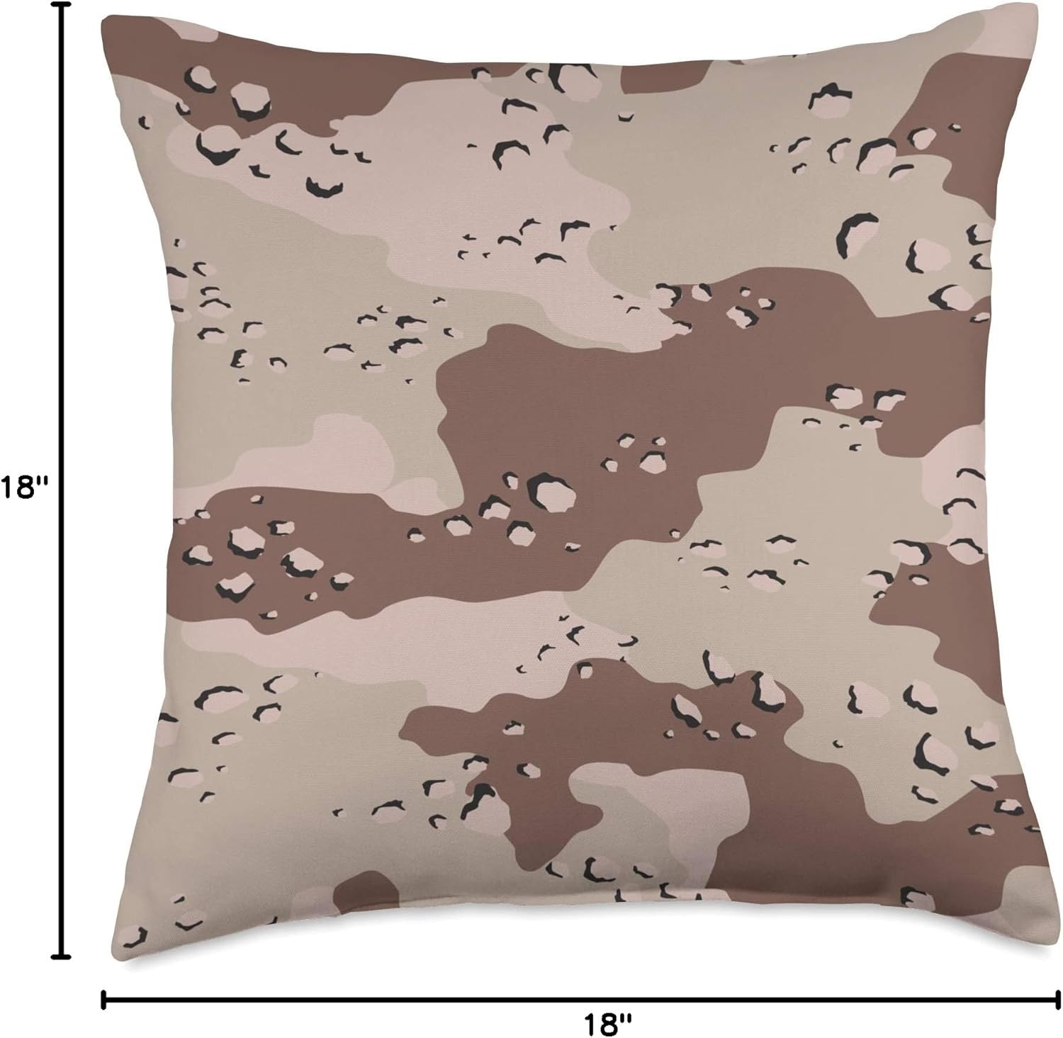 US Army DBDU Camo - Desert BDU - Chocolate Chip Camouflage Throw Pillow