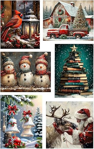 Miniatura 17 de VIGEGU Paquete de 4 pinturas por números para adultos, lienzo enmarcado, con caballete de madera, pintura por números para niños de 8 a 12 años