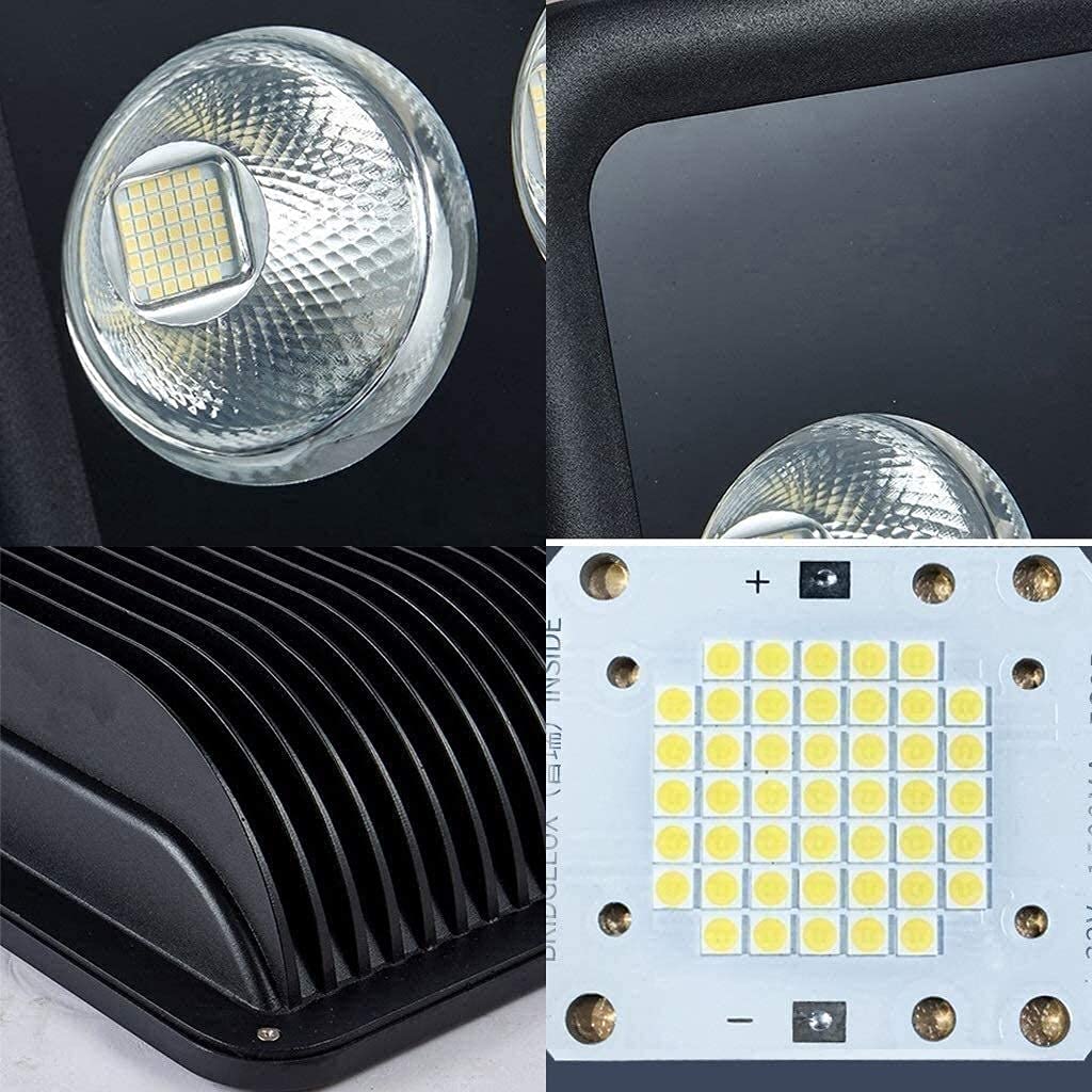 Proiettore da Lavoro a LED Proiettore da Esterno a LED da 500 W | Luce da Lavoro di Sicurezza Impermeabile IP66 per Illuminazione di Cantiere Luci di Sicurezza (Luce Calda) (Luce Bianca)