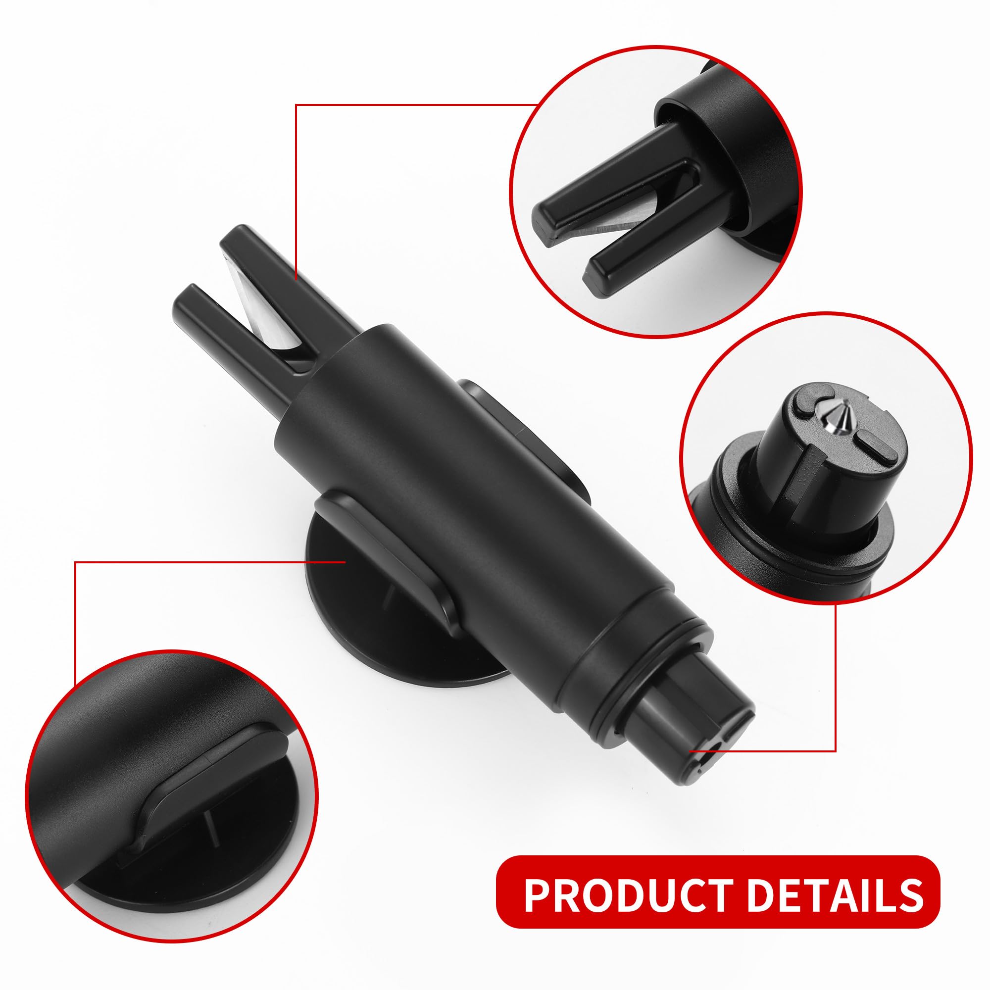 2 Stück Auto Nothammer Mit Gurtschneider - Wolframstahl Hammer Für Notfälle Im Auto