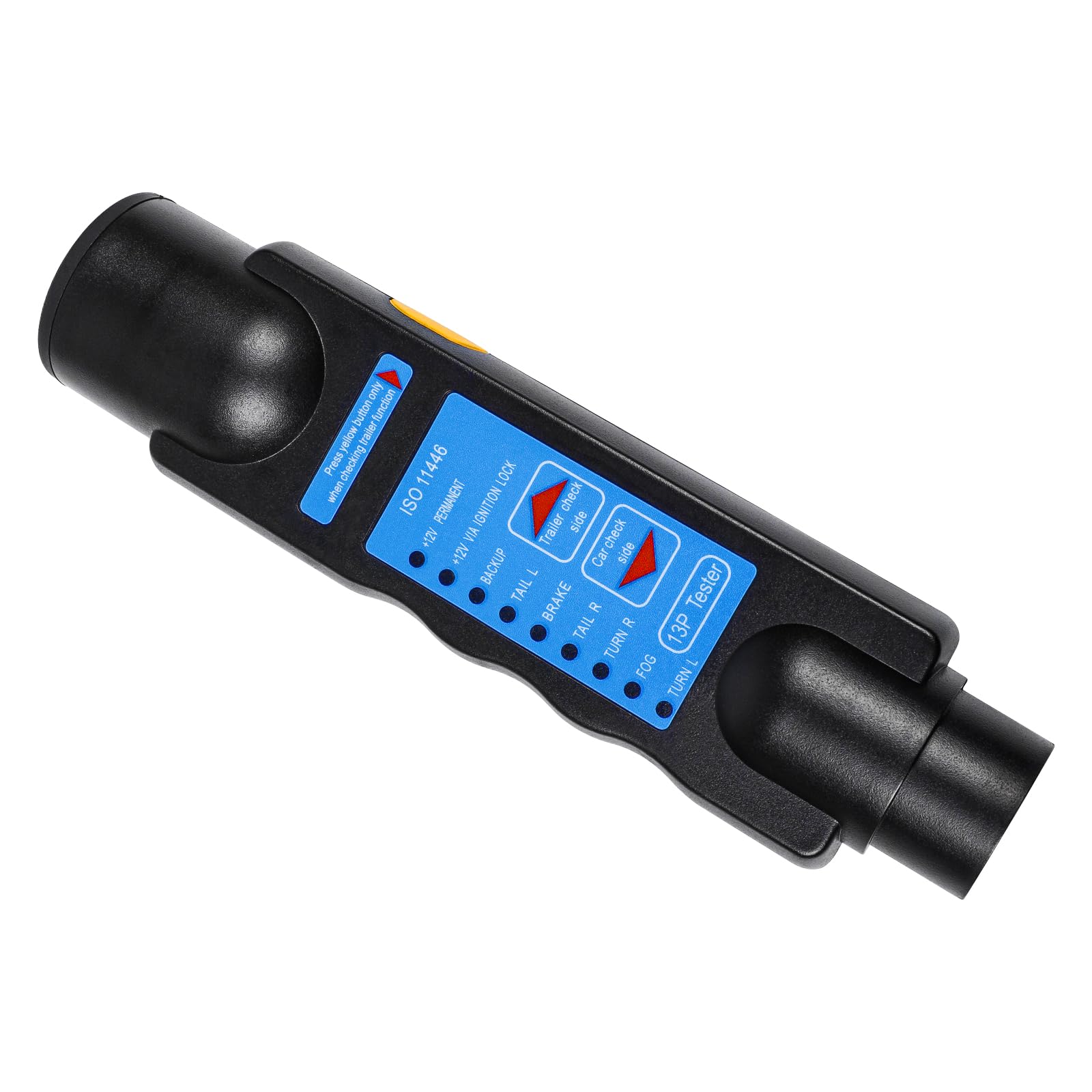 Tester per Presa di Corrente per rimorchio a 13 Pin, Tester per luci per rimorchio a 13 Pin per rimorchio Strumento diagnostico per Circuito di Cablaggio del rimorchio