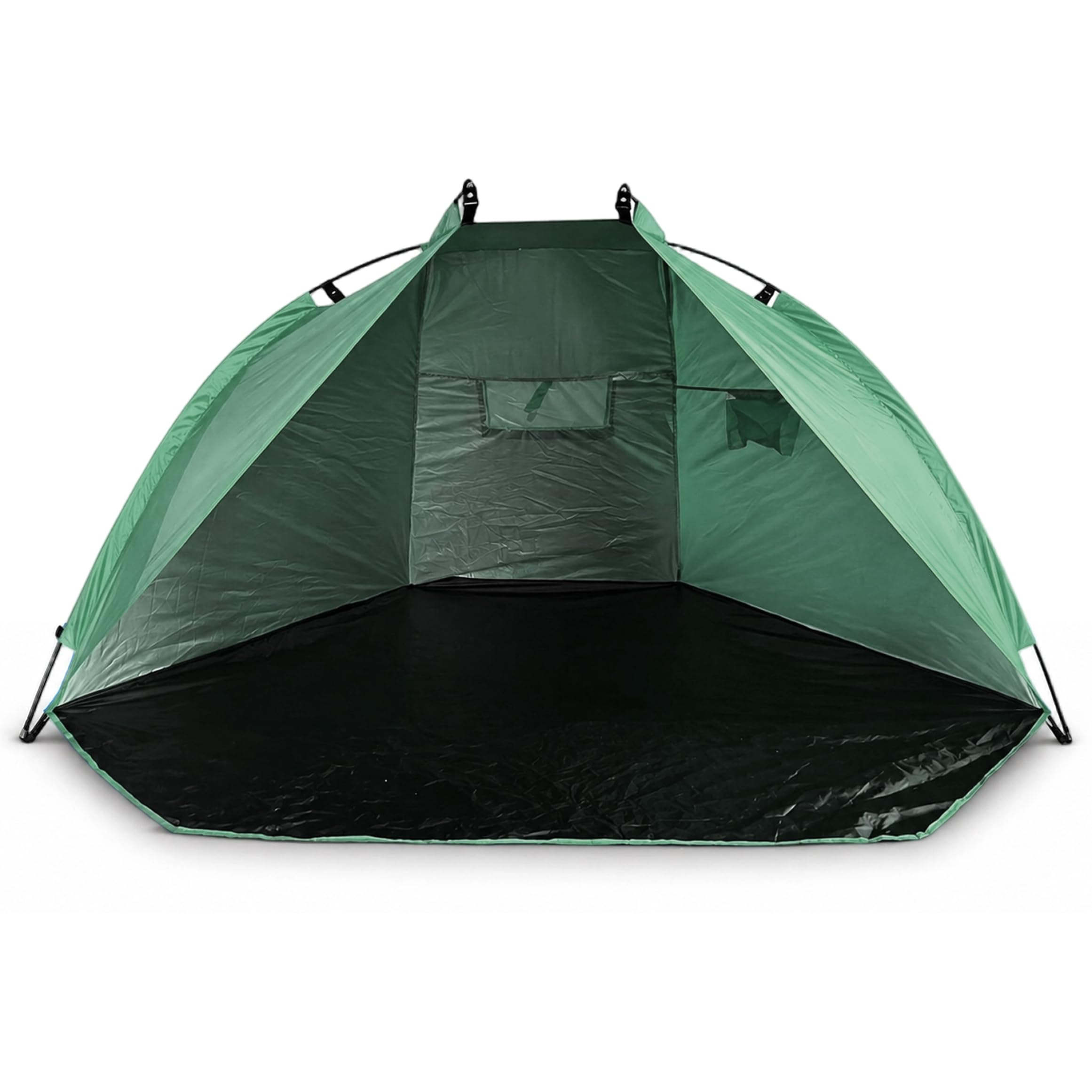 Pop-Up Beach Tent for 1-2 Person, Portable Sun Shelter, UV Protection Tent, Lightweight Instant Setup Beach Outdoor Shade for Camping Travel, Green