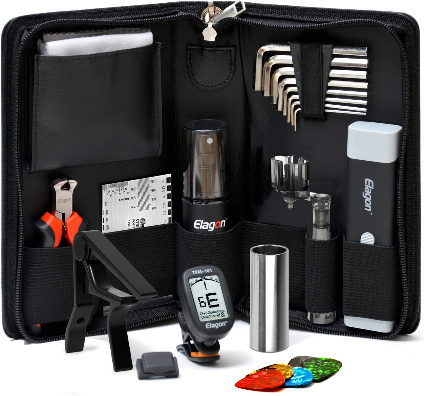 Elagon (+5) Pro Care Kit + 5 Items Guitar Cleaning/Maintenance Kit