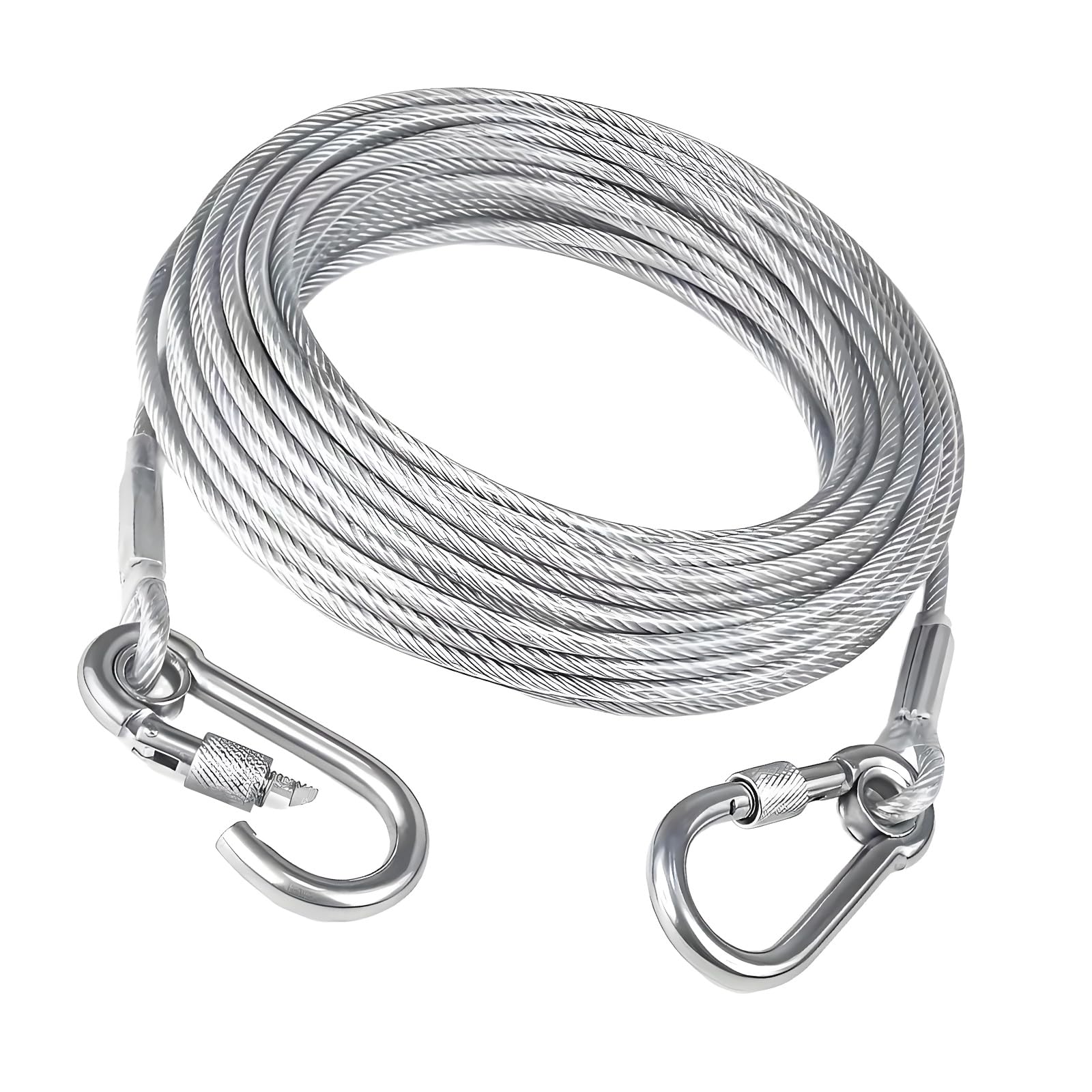 Duty Coated Steel Wire Clothesline with 2mm Thickness Portable Windproof Clothes Rope Outdoor Clothes Line Multipurpose Heavy Duty Laundry Rope