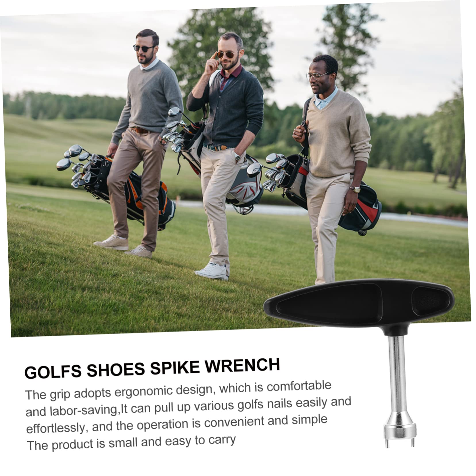 KOMBIUDA Golfs Spike Wrenches Quick and Effortless Nail Lifter for Golf Shoe Spikes Compact and Easy to Carry