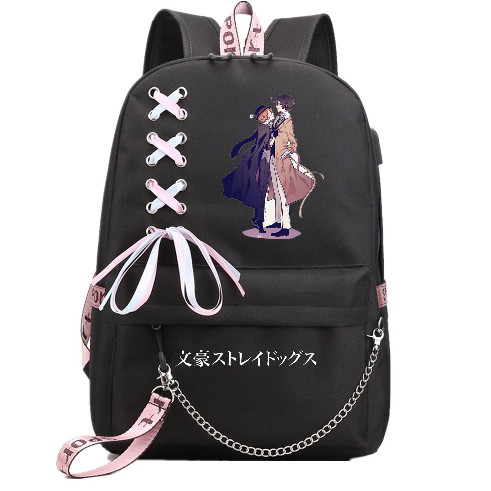 ISaikoy Anime Bungo Stray Dogs Backpack Shoulder Bag Bookbag School Bag Daypack Color18