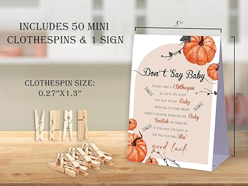 Miniatura 2 de Juego de Baby Shower Don't Say Baby Shower, decoraciones de baby shower, decoraciones rústicas para baby shower, decoraciones neutrales para baby