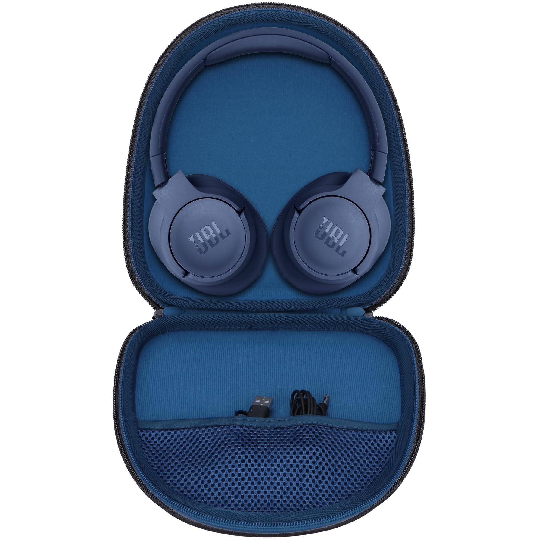Lebakort Hard Case Compatible with JBL Tune 710BT 720BT 510BT 700BT 760NC 750BTNC 660NC 560BT 570BT 520BT 670BT 770NC Live 650BTNC 400BT 500BT 460NC Wireless Over-Ear Headphones (Blue Case) - Image 2