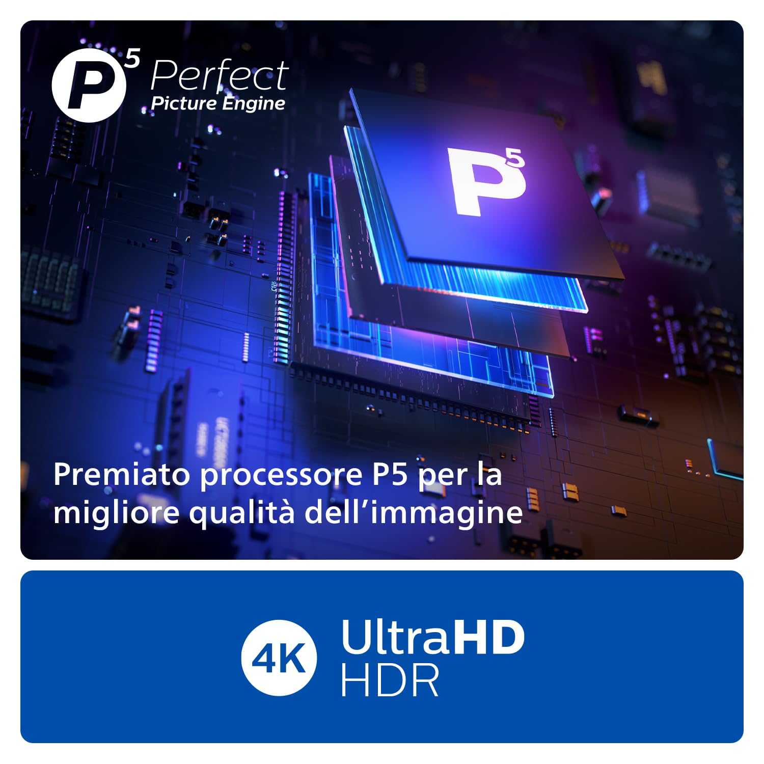 Philips Ambilight Xtra 65PML9019 4K Quantum Dot MiniLED Smart TV - Display 65’’ con processore P5 Perfect Picture Ultra HD, Titan OS, Dolby Vision e Dolby Atmos Sound - Grigio Antracite