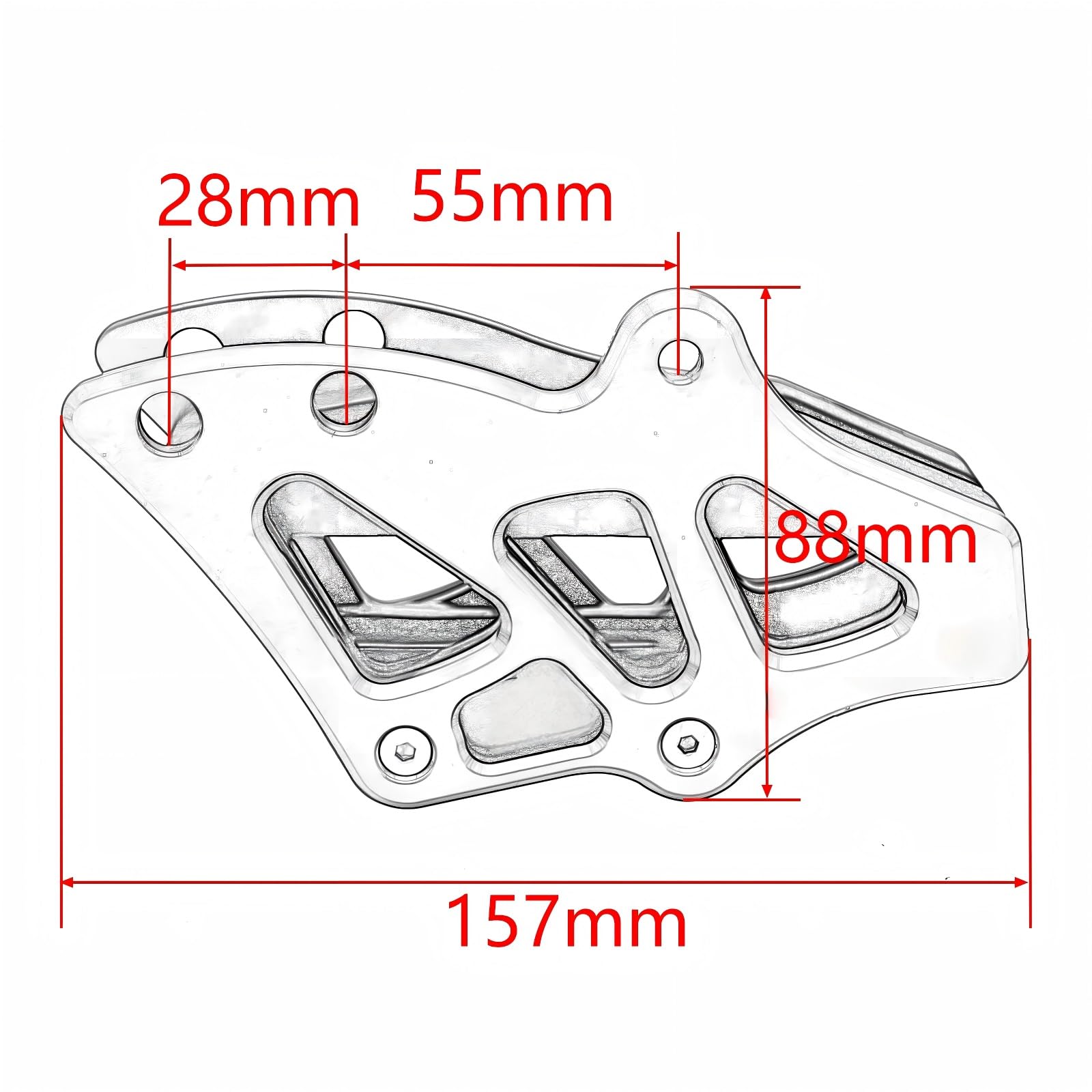 Compatible Con Yamaha Para YZ450F 2007-2021 Para YZ250X 2015-2020 Para YZ250FX 2015-2019 Piezas Protección Protección Guía Cadena Motocicleta