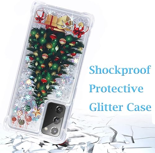 Miniatura 5 de Funda para Galaxy Note 20, Galaxy Note 20 con purpurina, transparente, flotante, líquido, suave, cojín de TPU suave, a la moda, femenino, lindo