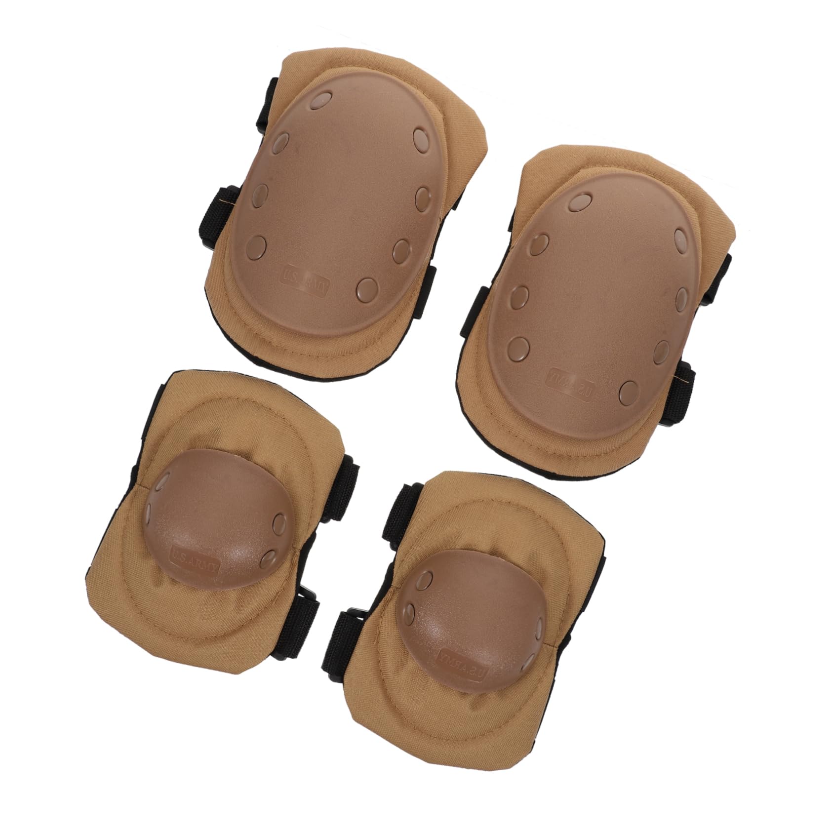 Gogogmee 4Pcs Versatile Elbow Pads Cycling Knee Guards Durable Protective Gear for Outdoor Activities for Skating Biking and More Comfortable Lightweight Design