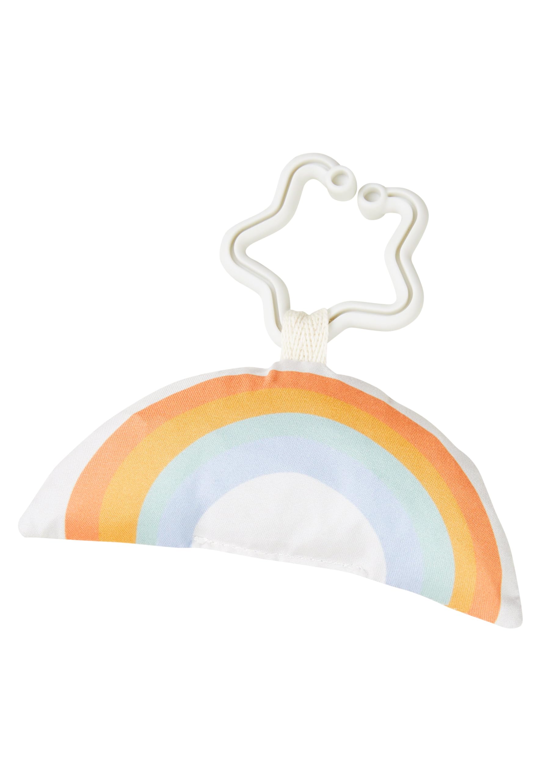 Sterntaler Spielbogen Fuchs Filou - Krabbeldecke mit Motivdruck - wattierte Spieldecke für Babys - Spielzeug abnehmbar - Knisterpapier, Rassel & Quietsche - Activity Decke 80x80cm, lichtgrau