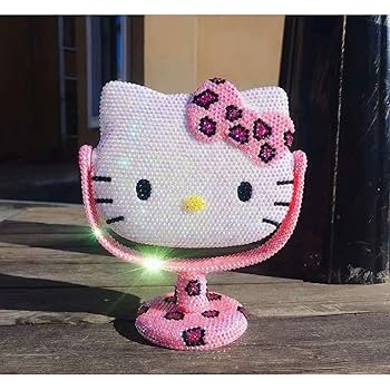 Amazon.co.jp: elinacoco キラキラハローキティミラー 卓上