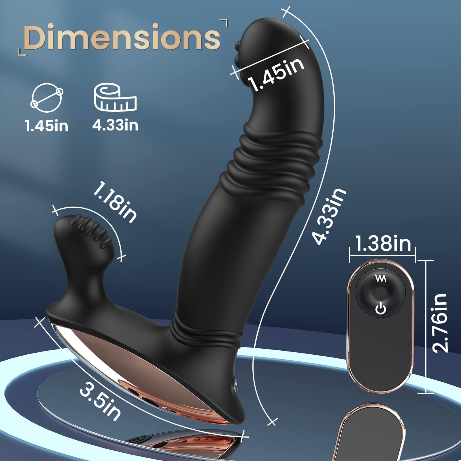 Màsséur Prostàté Stimulateur pour Homme Silicone va et vient Stîmúlàteur prostate pour homme toy massage prostate