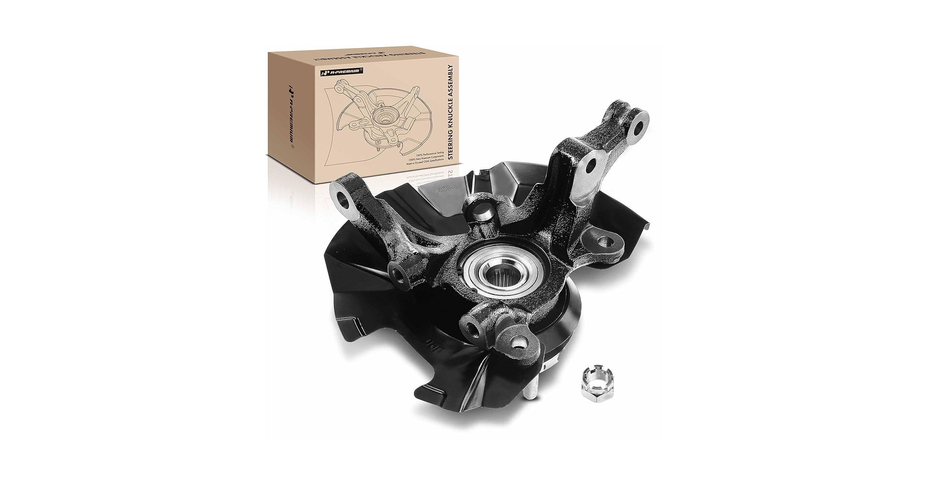 Amazon.com: A-Premium Front Left Steering Knuckle & Wheel