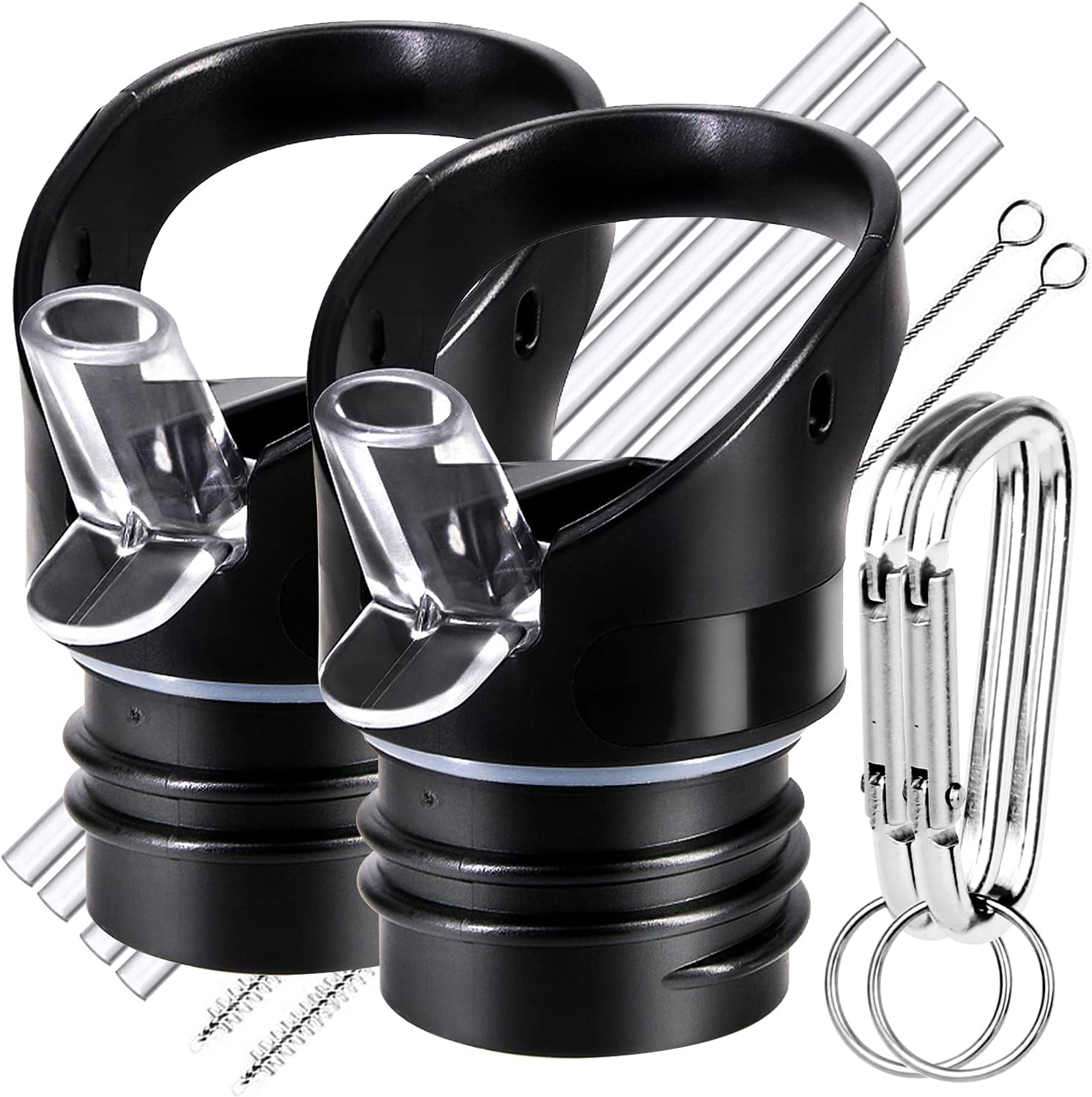 Straw Lid for Hydro Flask Standard Mouth - Multi-Compatible with Simple Modern Ascent Lid for 1.91" Mouth 18 oz, 21 oz, 24 oz Insulated Water Bottle Flip Top