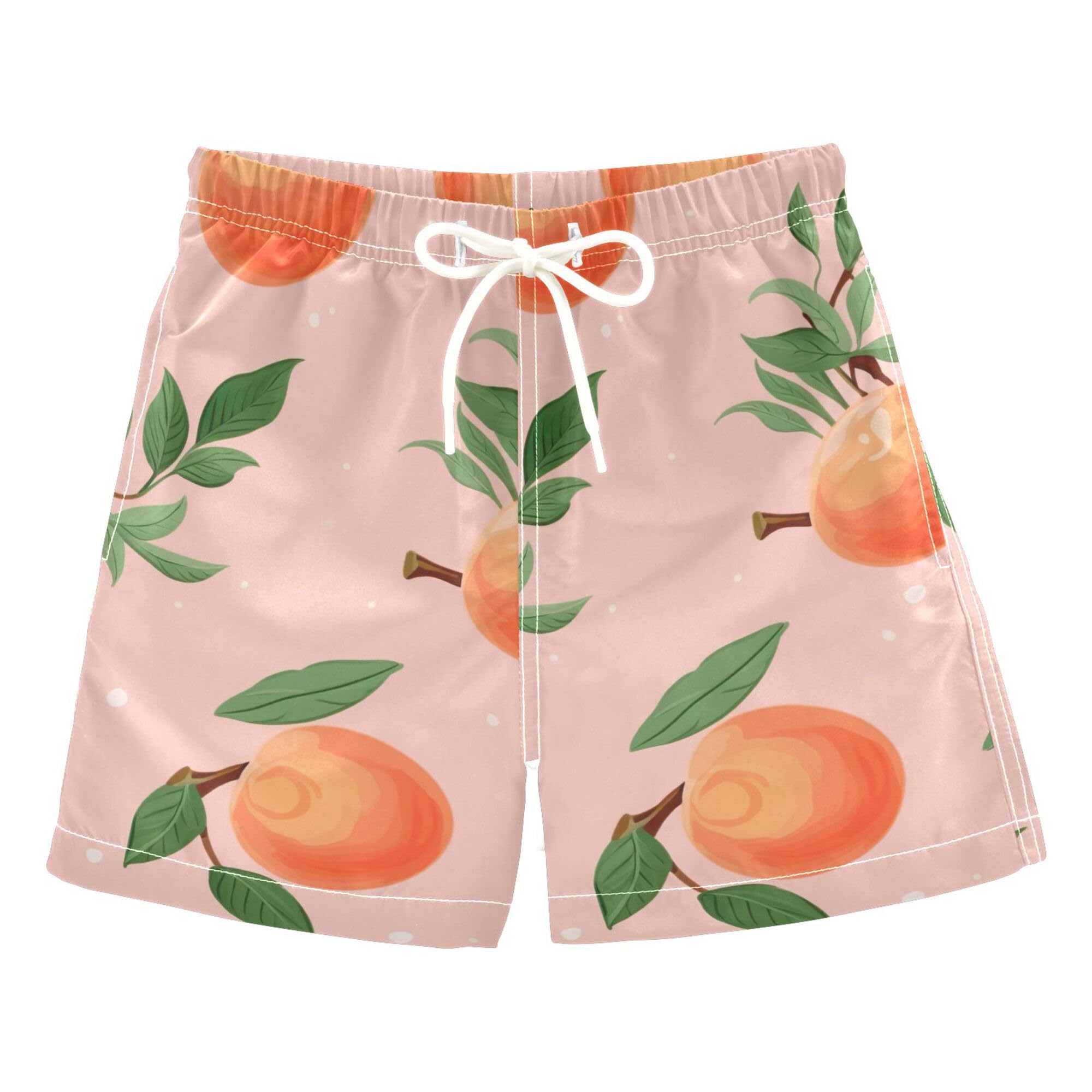 Peach Fruit Boys' Swim Trunks Boys Swim Board Shorts for Kids 10 Years B0401926