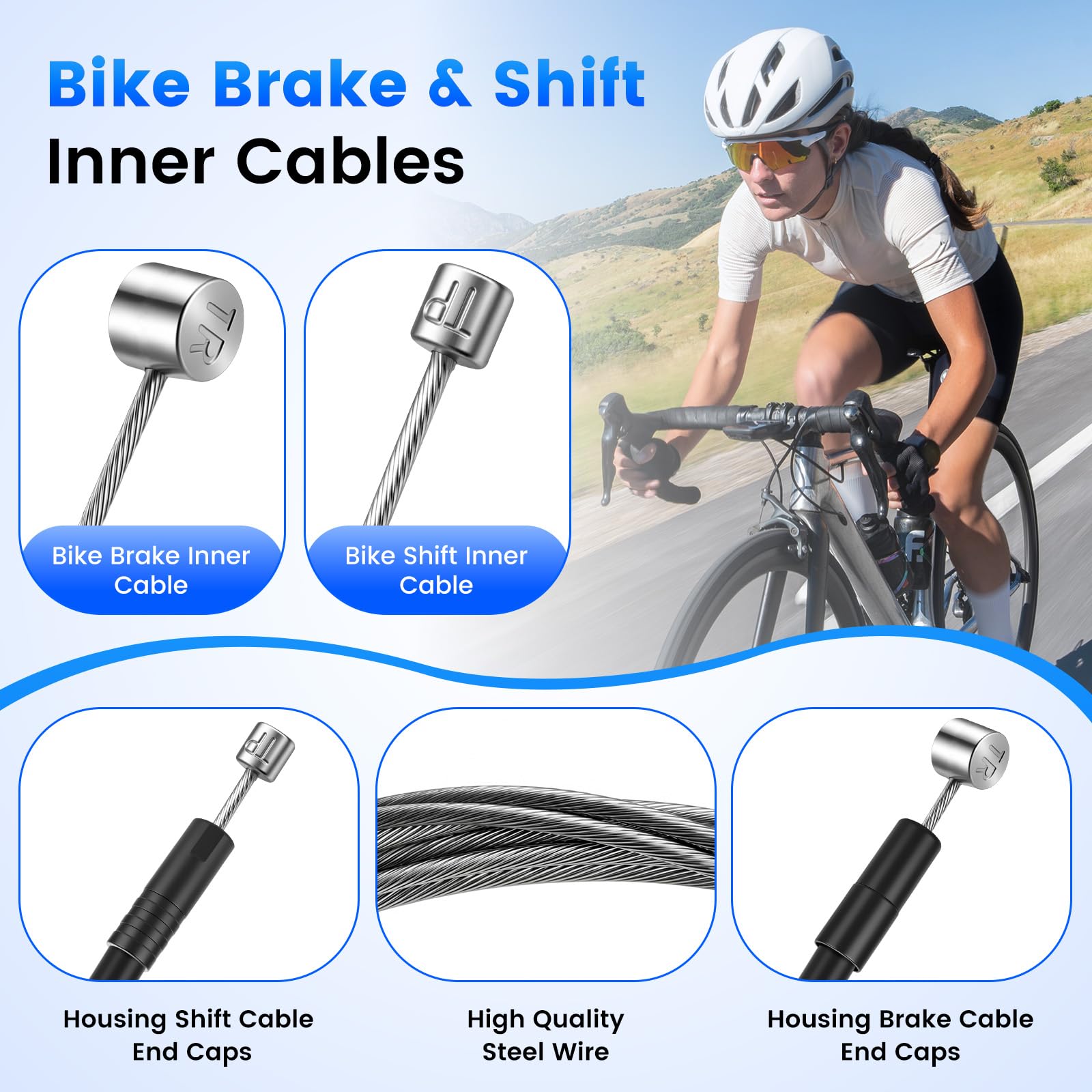 bremszug rennrad wechseln Universal Fahrrad und Schaltzug Set, Bowdenzug Reparaturset Pedals:Throttle & Brake Gear Cutting | Precision Bike Cleats and Pedals