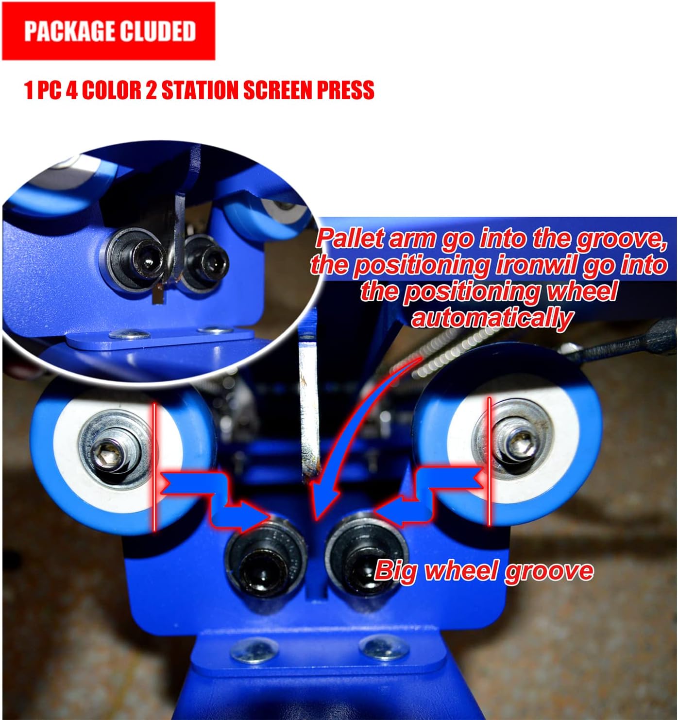 Tianiuseen Screen Printing Kit 4 Color 2 Station Screen Printer Silk Printing Press Equipment Material Screen Printing Flash Dryer for T-Shirt DIY