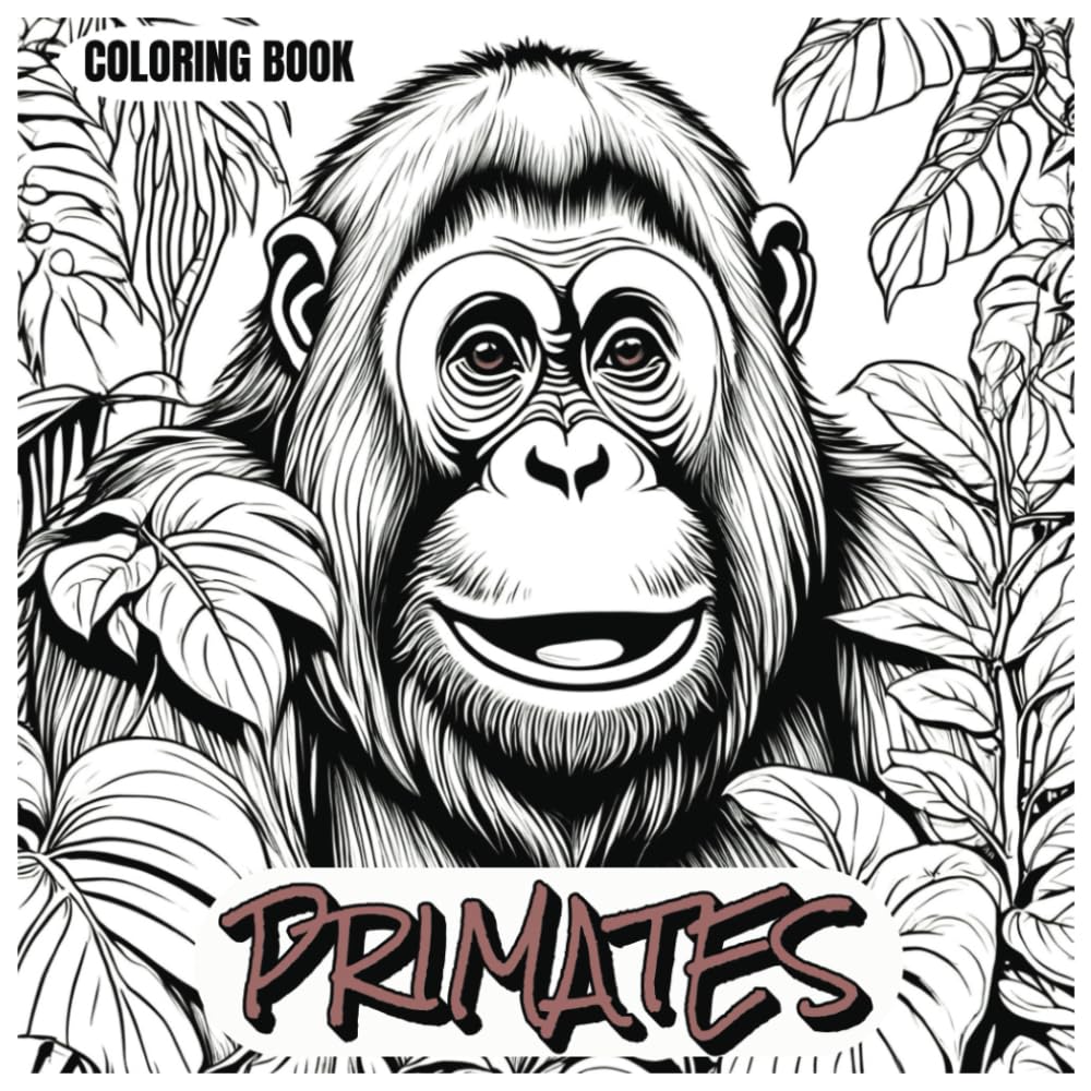 PRIMATES: Coloring Book: Phillips, Benjamin S: 9798337691893: Amazon ...