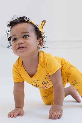 Miniatura 4 de Disney Mickey Mouse Minnie Mouse Rey León Winnie the Pooh - Conjunto de 3 piezas para bebé recién nacido a bebé