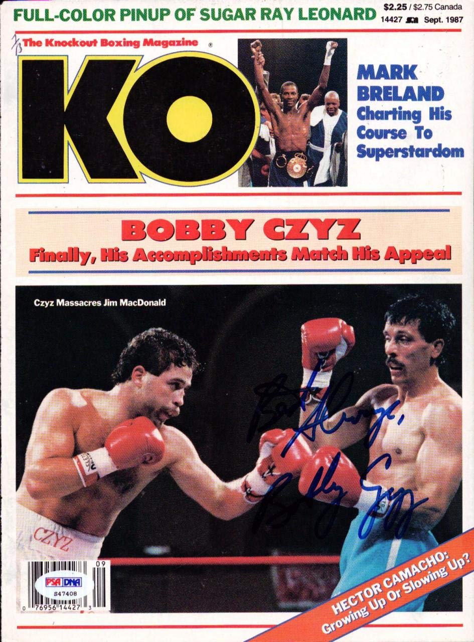 Amazon.com: Bobby Czyz Autographed KO Boxing Magazine Cover PSA