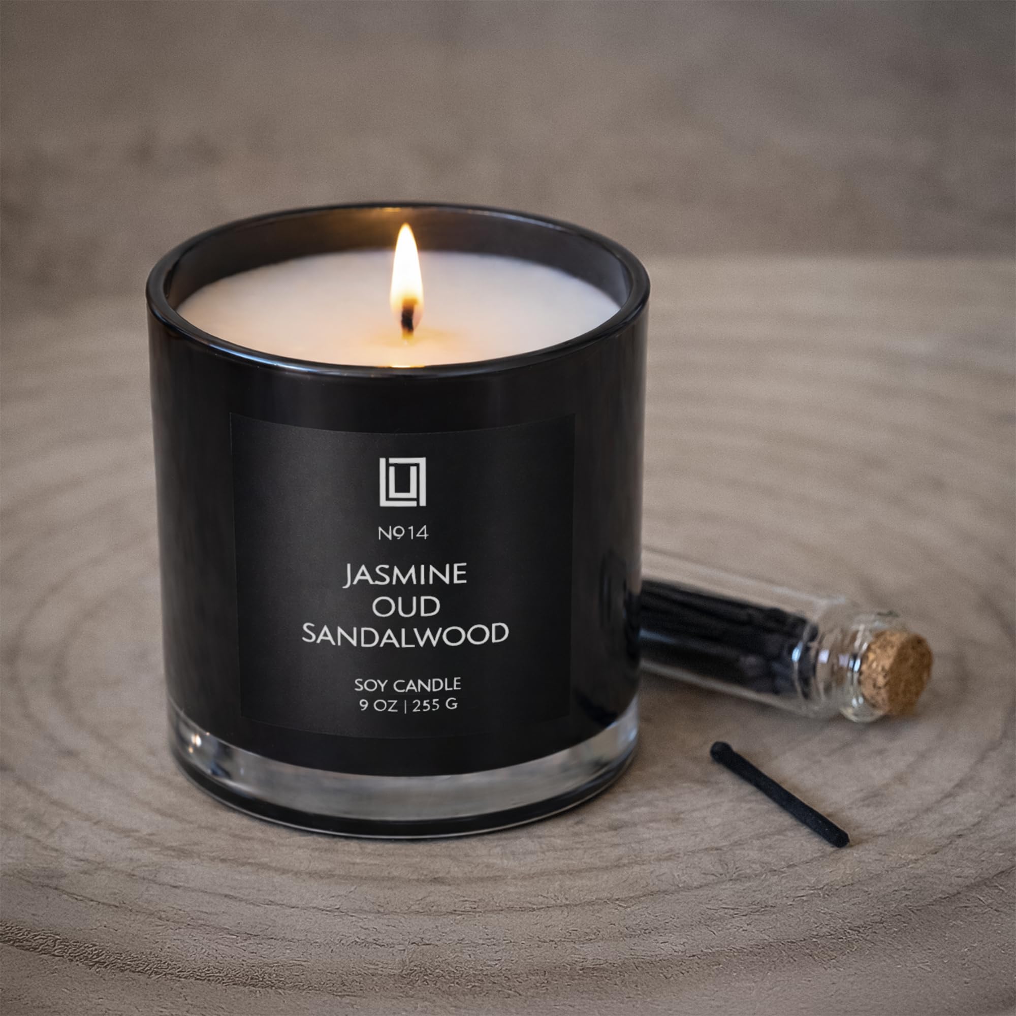 Lemon Vanilla Bean | Velas de soja perfumadas de lujo | Vertidas a mano en los Estados Unidos | Altamente perfumadas y duraderas | Tarro blanco de 9 onzas, paquete de 2
