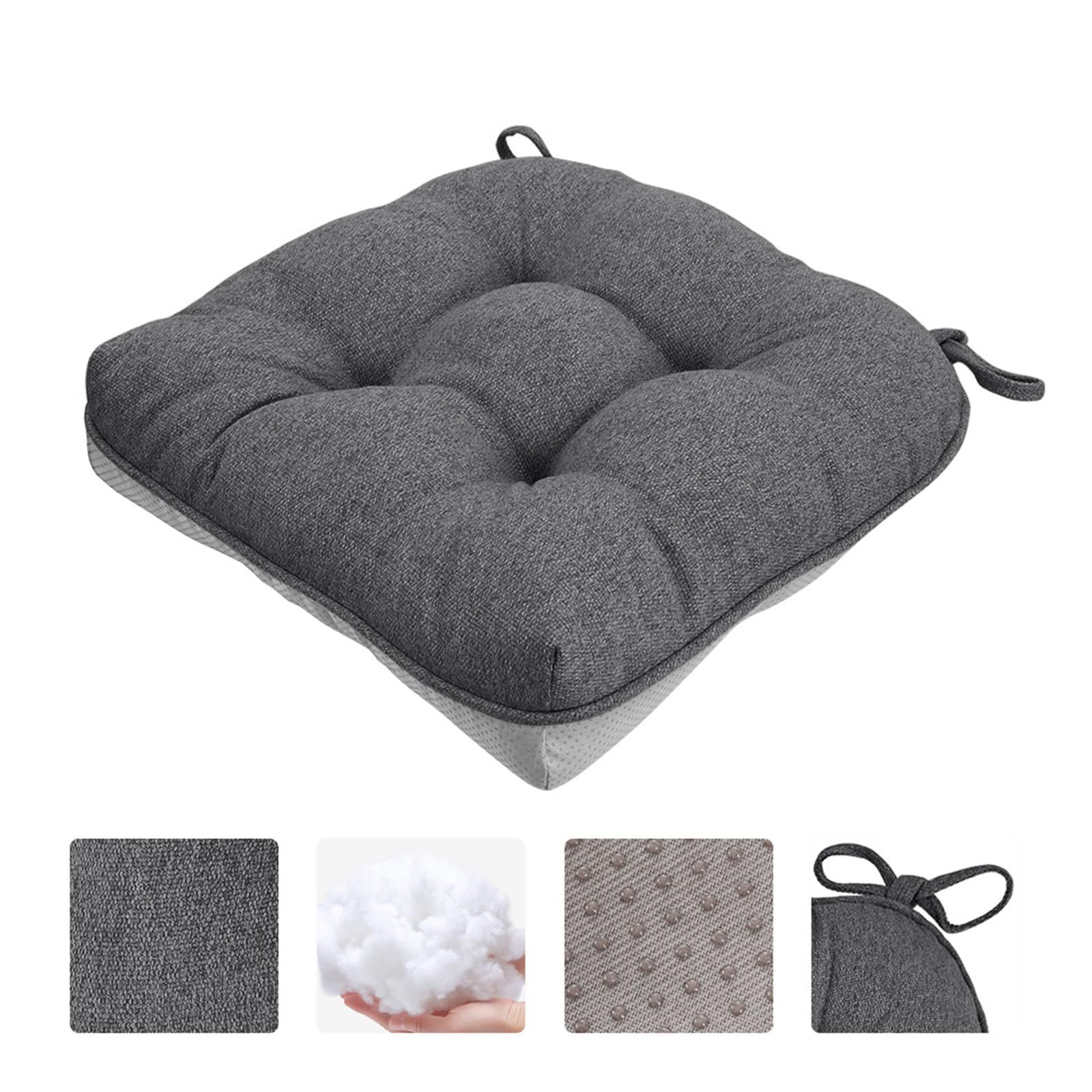 Cuscino da seduta in tessuto di cotone traspirante per casa e ufficio, cuscino da seduta in cotone