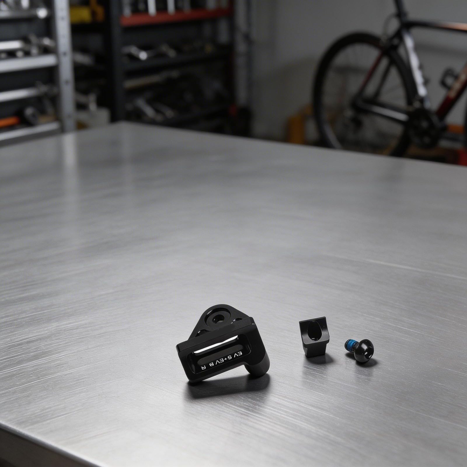 per alluminio lavorato CNC per I-Spec EV Adapter MatchMaker, freno e cambio di conversione Mount per serie M9100-6100, nero, 10 g