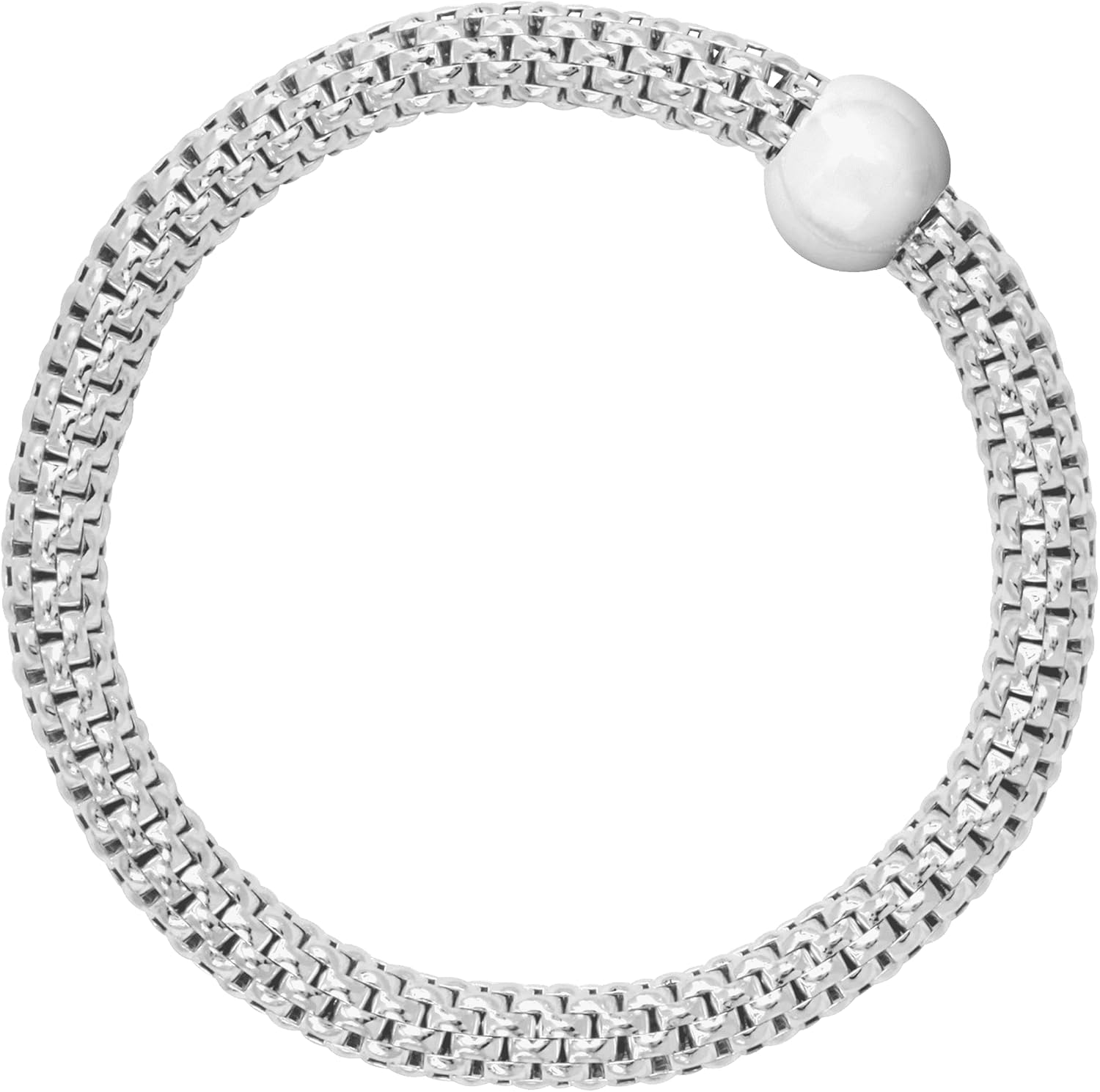 Silpada 'Chic' Sterling Silver Stretch Bracelet, 6 3/4"
