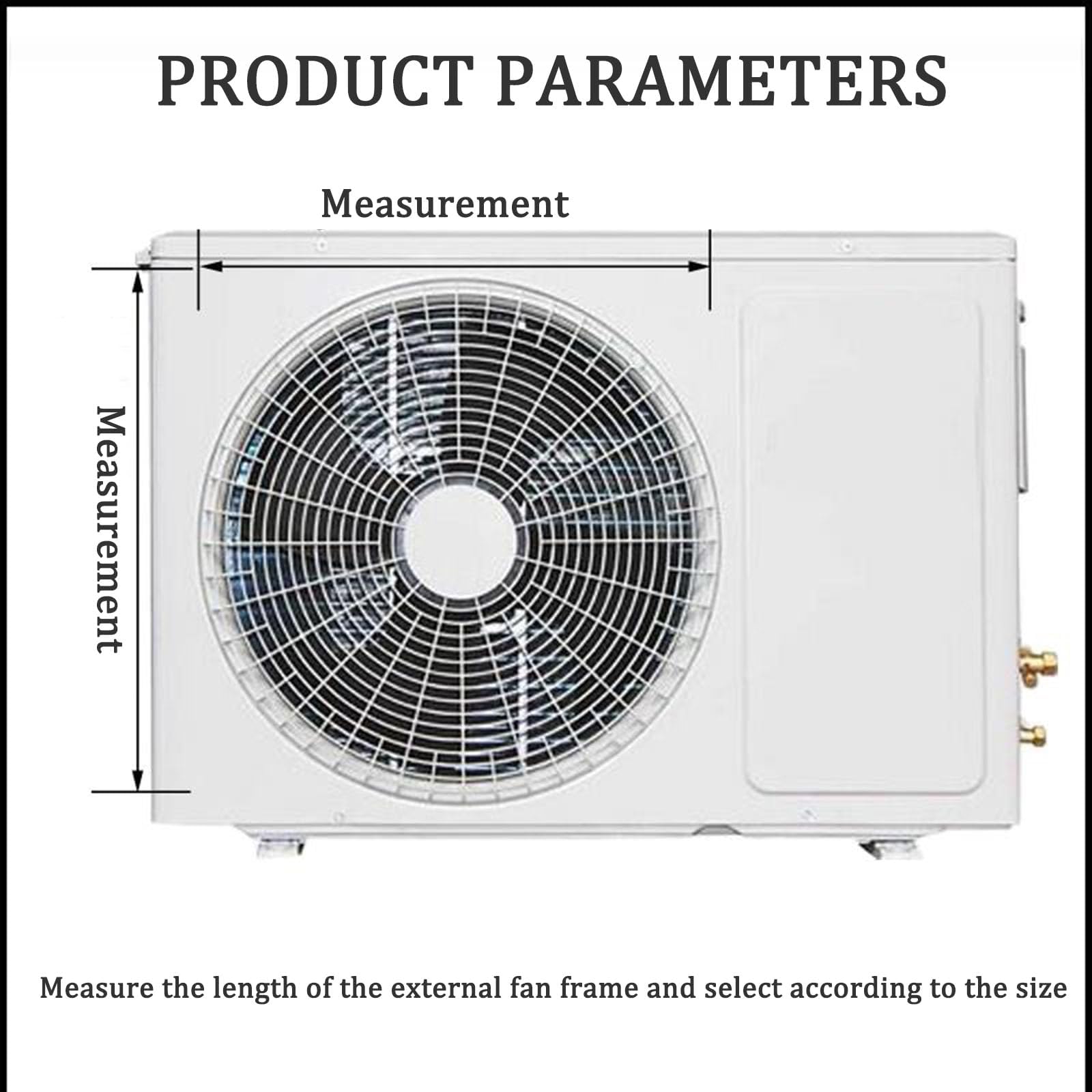 Copertura unità AC Esterna Deflettore condizionatore d'Aria,Prevenzione Anti-Diretta del soffiaggio dell'Aria Protezione Antivento dissipazione del Calore Deflettore otturatore in Acciaio inossidabi