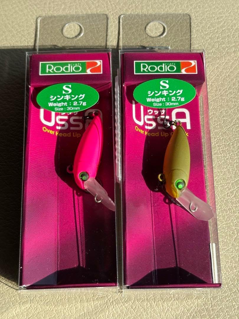 ロデオクラフト セット ウッサ S 蛍光ピンク 19ノブ 2014ノブ 黄/緑 ロデオクラフト ルアー セット ウッサ S 蛍光ピンク 黄/緑 ロデオ