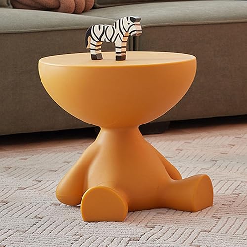 Miniatura 6 de Mesa auxiliar para sofá móvil, mesa auxiliar, mesitas de noche redondas con estante de almacenamiento, mesa final de moda