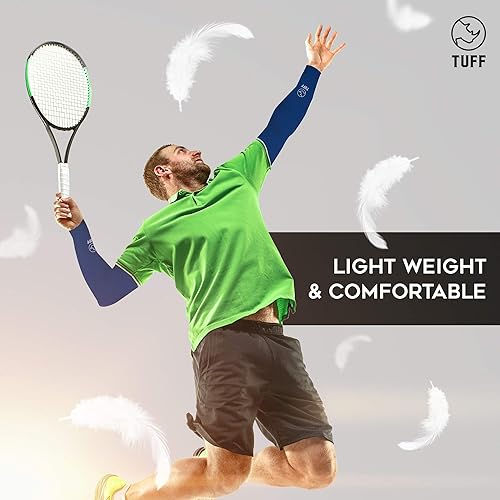 Miniatura 9 de TUFF - Mangas de compresión para brazos refrigerantes, mangas de brazo UPF 50 para hombres y mujeres..