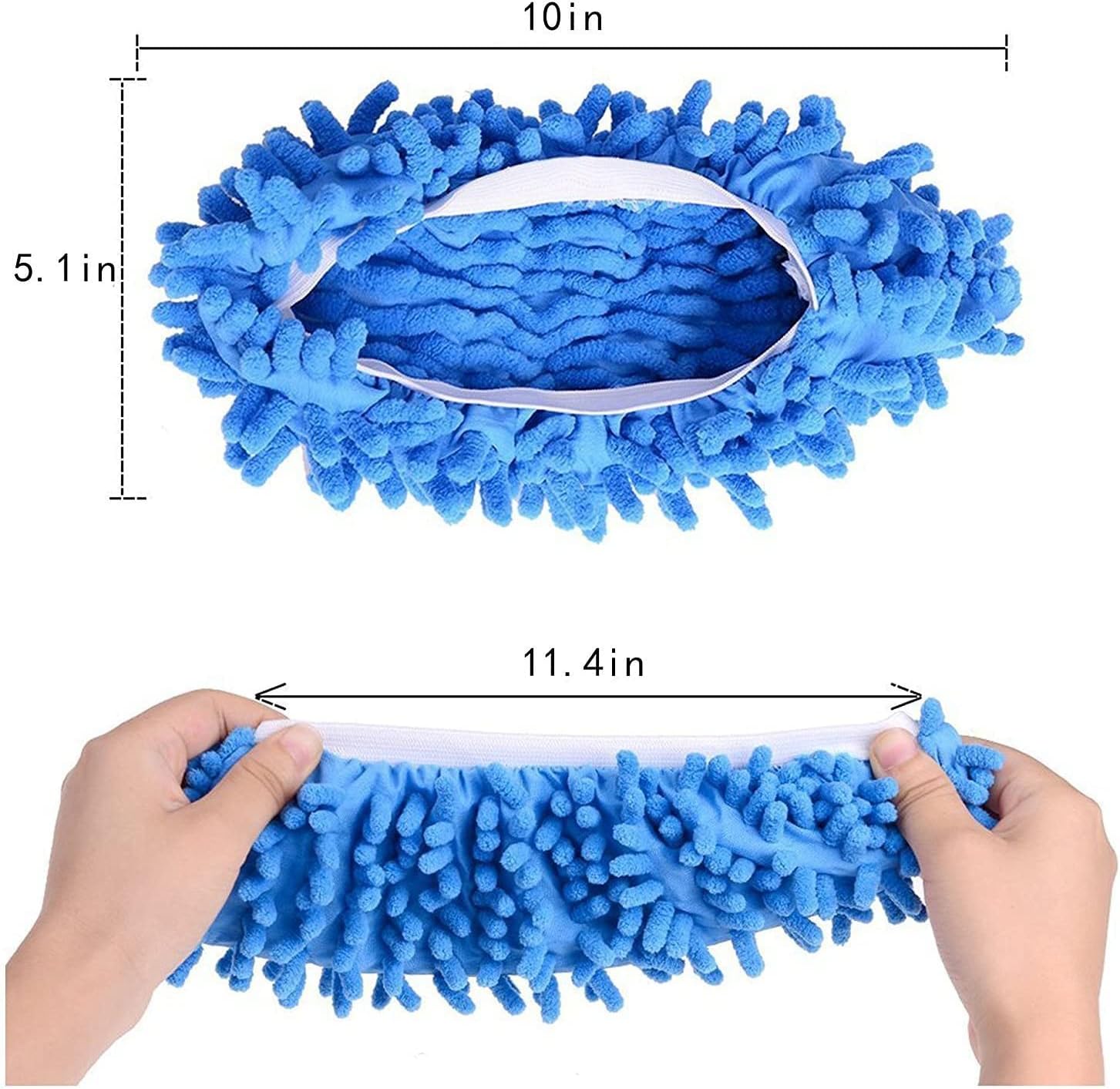 20 Pieces Mop Slippers for Floor Cleaning,Dusting Slippers Washable Reusable,Mop Socks Cleaning Slippers for Women Men Cleaning Mop Tool for House Kitchen Bathroom Office