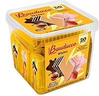 Vista 18 de Bauducco Galletas de oblea de vainilla - Obleas crujientes con 3 capas deliciosas, indulgentes y decadentes de crema con sabor a vainilla