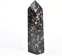 Vista 160 de JIC Gem Extra Large Rare Dendritic Jade Crystal Tower Natural Quartz Crystal Tower Point Wand Large Crystals and Stone Energy Crystal Wand Home