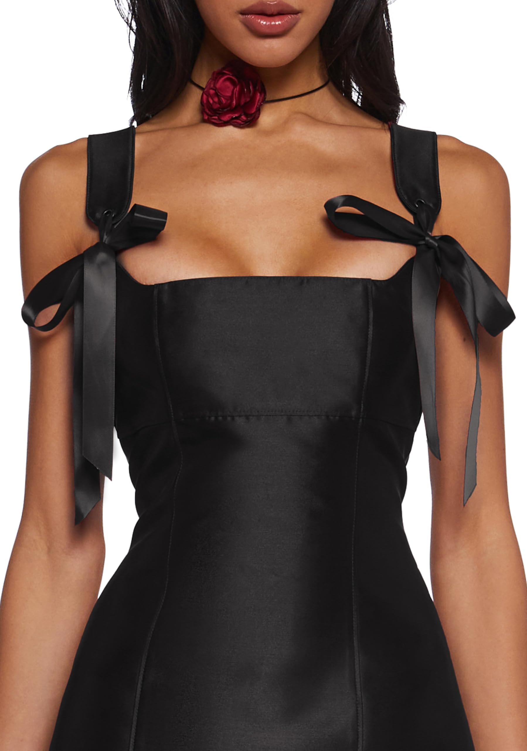 Dolls Kill Pixie Stardust Mini Dress by Current Mood - Taffeta Dress with Fit and Flare Silhouette