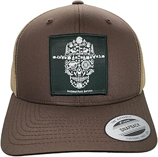 Trucker Hat - National Park Service w/collabration with The NPS of Ranger Patch (Brown/Tan)