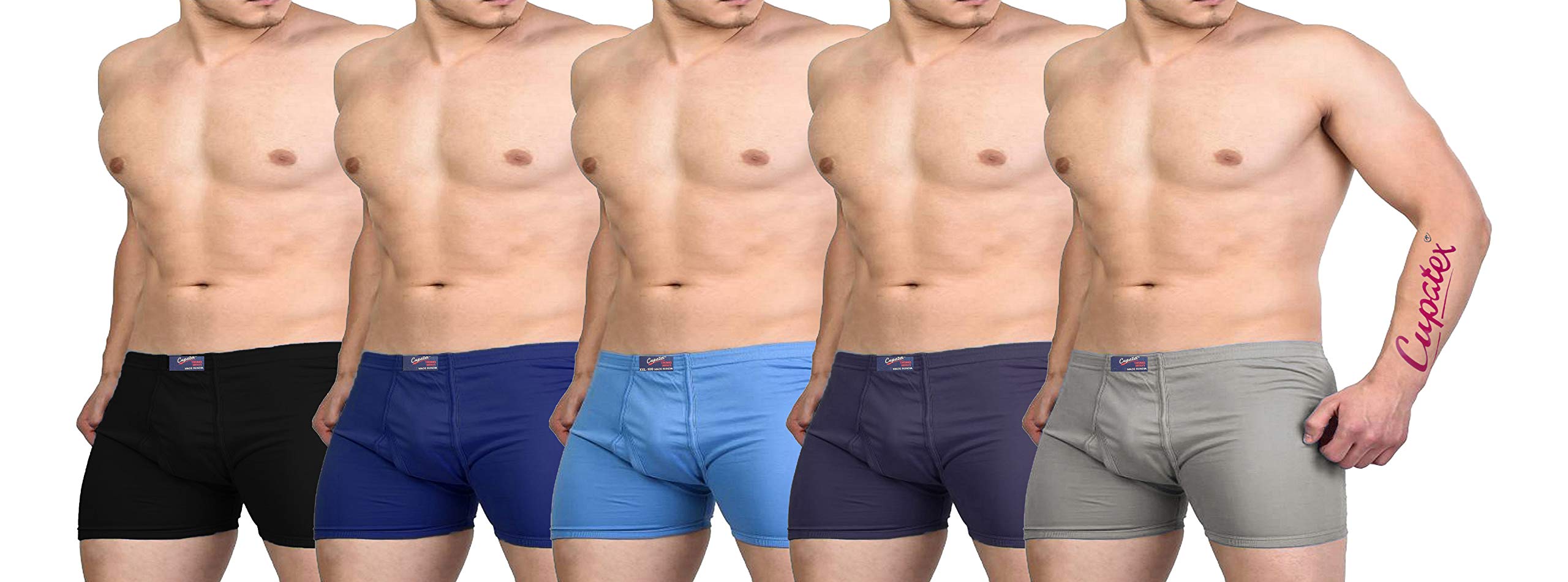 clever creations CUPATEX Men Trunks(OK_01_ Multicoloured_Pack of 5)-picture-38