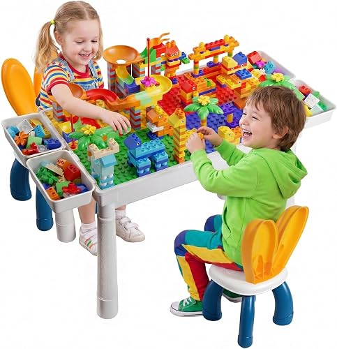 Ensemble de Table Multi-activités pour Enfants avec Chais Opetdo