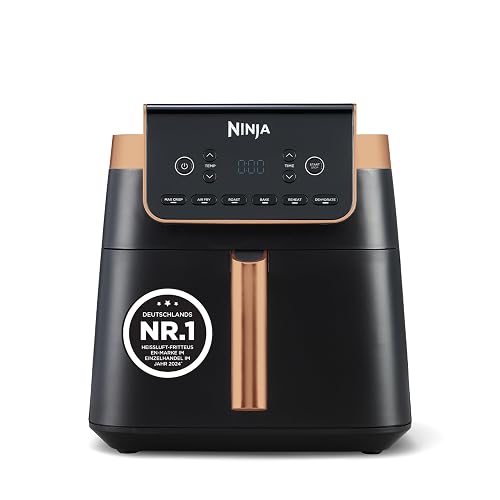 Ninja Heißluftfritteuse MAX PRO, 6,2 L, 1 Schublade, Schwarz/Kupfer, AF180EUCP