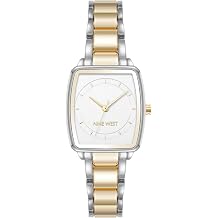 Anne Klein Womens Premium Crystal Accented Bangle Watch & Bracelet Set