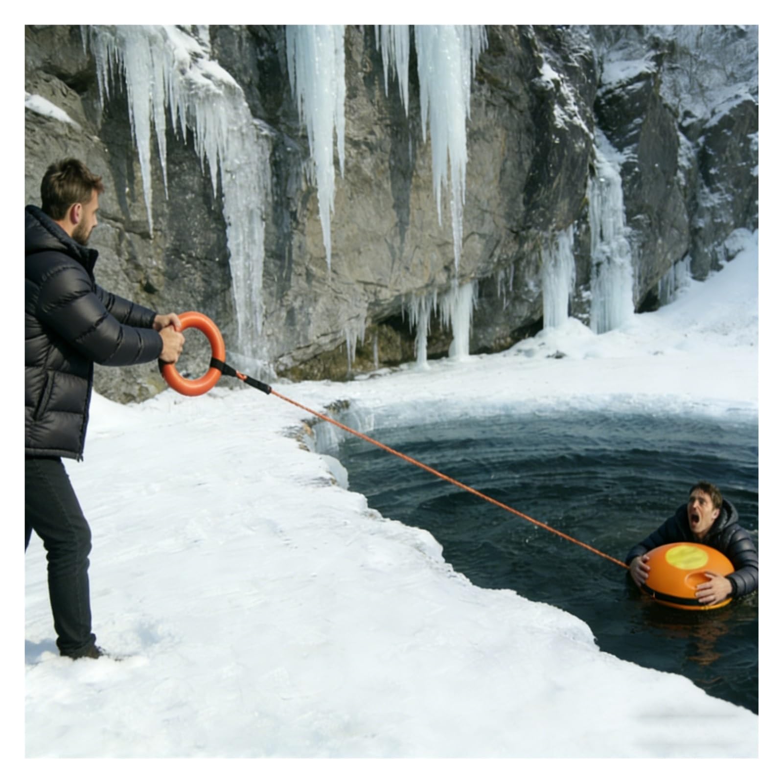 Disque de Sauvetage Aquatique Haute Visibilité - Charge Légère 220kg