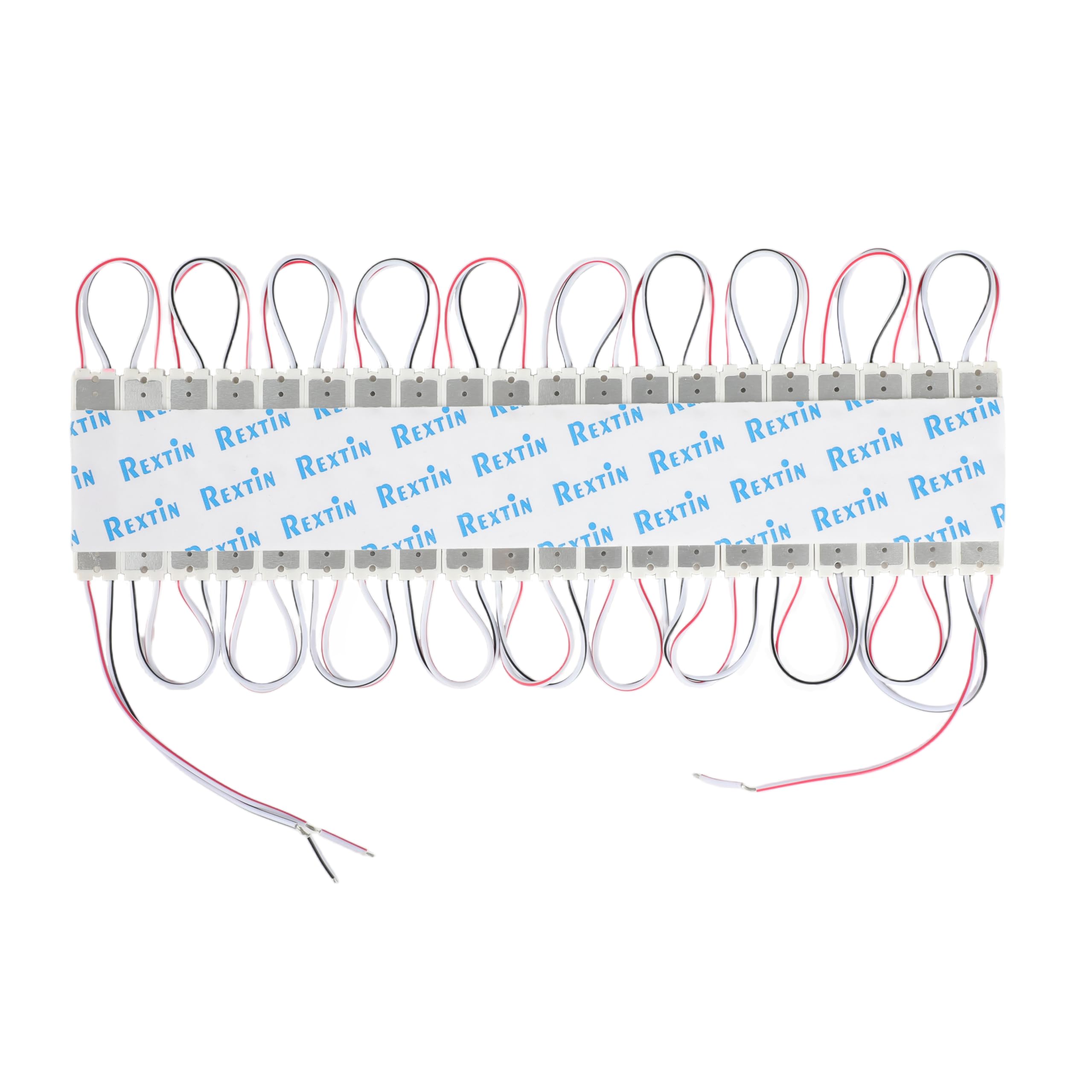 Lot de 200 LED super lumineuses 2835 3 modules lumineux décoratifs étanches pour lettres, panneaux publicitaires, panneaux avec ruban adhésif au dos (bleu)