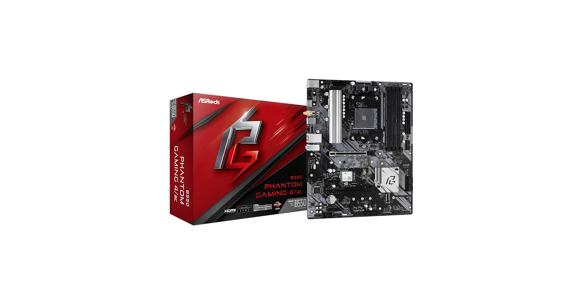 Amazon.com: ASRock B550 Phantom Gaming 4 AC Supports 3rd Gen
