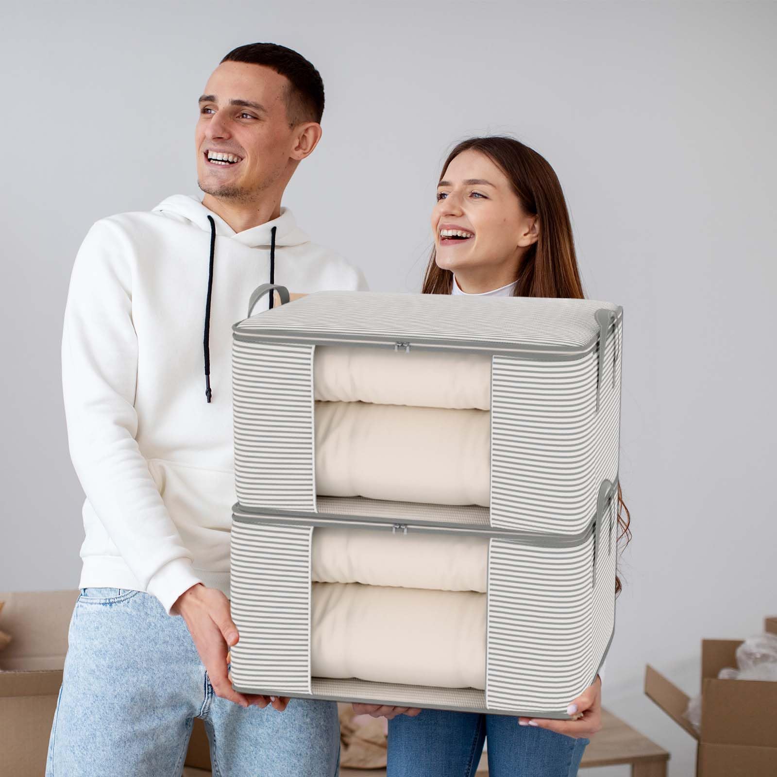 Sac De Rangement Couette Pliable Housse Rangement Vetement Avec